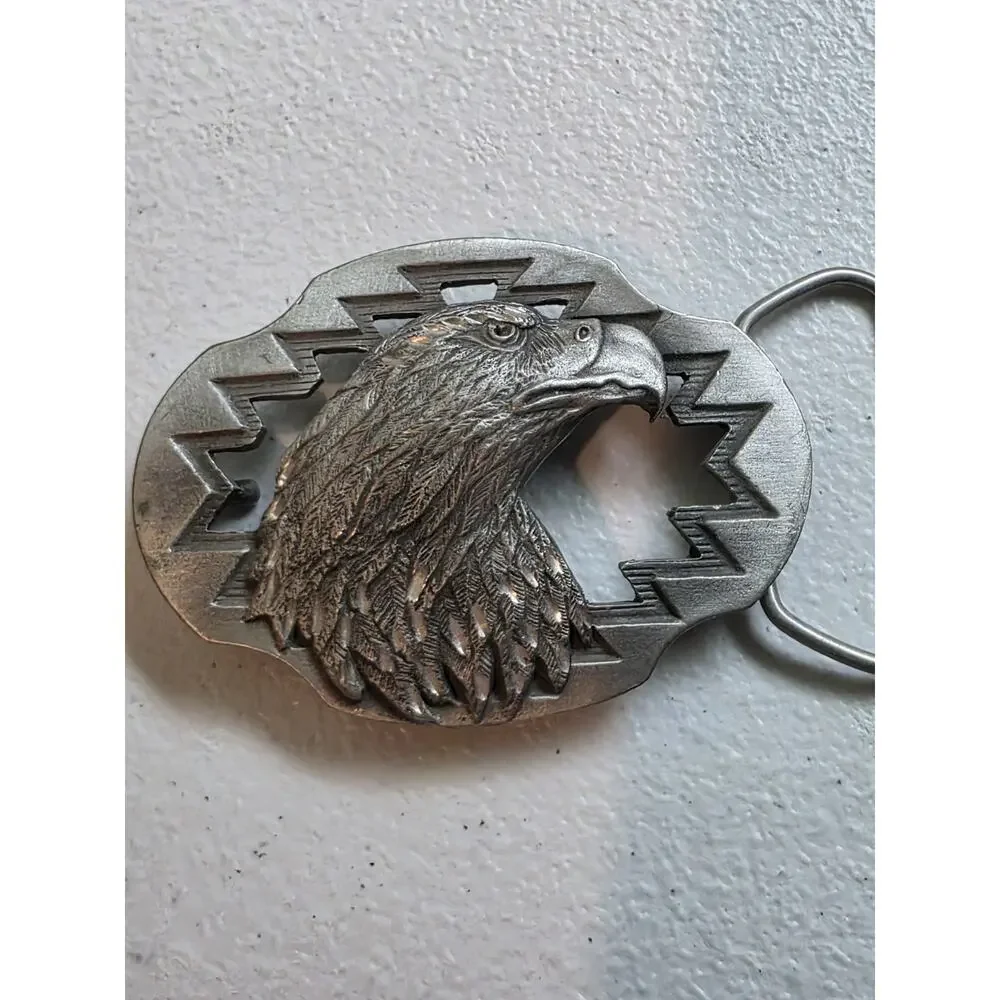 Patriotic American Bald Eagle Vintage 1996 Siskiyou A.G. 44 Belt Buckle